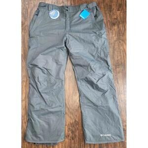 Columbia NWT Mens Waterproof Snow Ski Pants XXL 2XL Regular Gray Omni-Tech New
